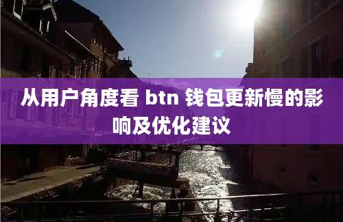 从用户角度看 btn 钱包更新慢的影响及优化建议