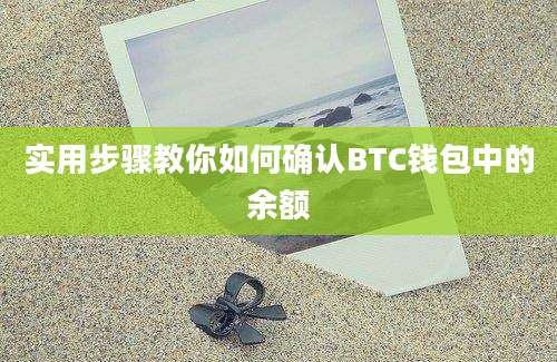 实用步骤教你如何确认BTC钱包中的余额