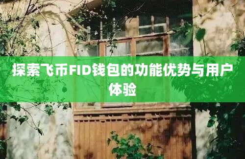 探索飞币FID钱包的功能优势与用户体验