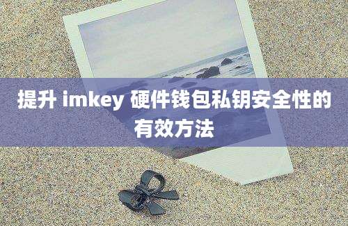 提升 imkey 硬件钱包私钥安全性的有效方法