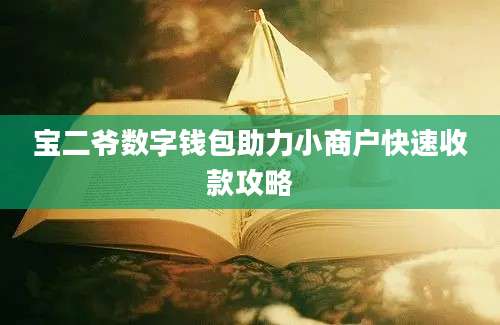 宝二爷数字钱包助力小商户快速收款攻略