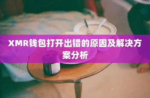 XMR钱包打开出错的原因及解决方案分析